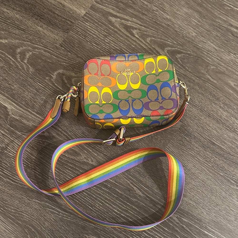 Coach Rainbow Signature Crossbody Bag